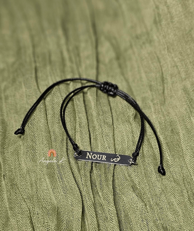 Bracelet réglable personnalisé avec gravure