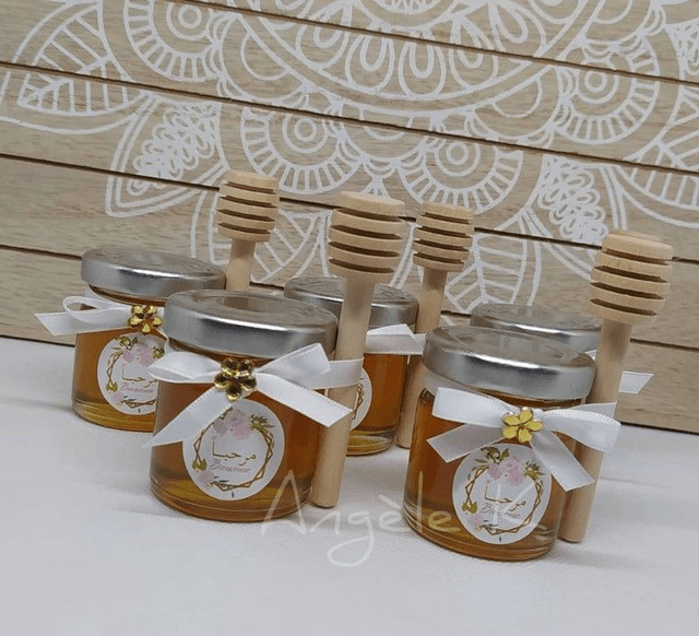 Petit pot de miel personnalisé prénom et thème au choix