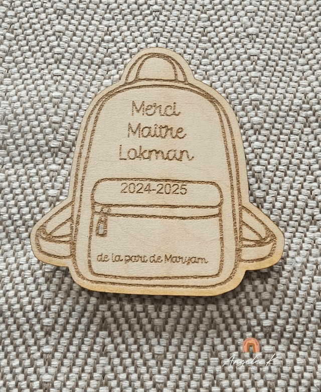 Magnets / Aimant en bois personnalisés idée cadeau maitresse