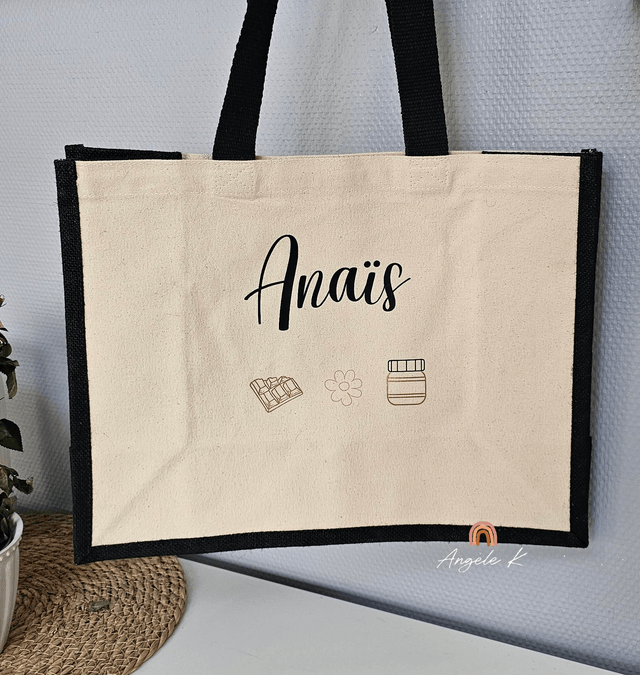 Grand sac cabas personnalisé