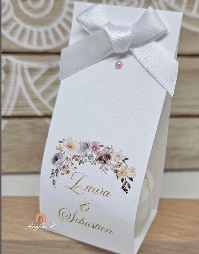 Bougie personnalisée pour cadeau invité