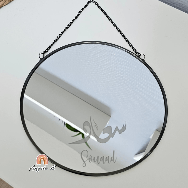 Miroir gravé 