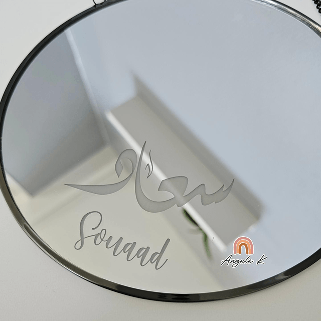 Miroir gravé 