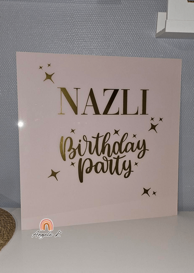 Cadre plexiglass personnalisé pour mariage ou autre 50 x 50