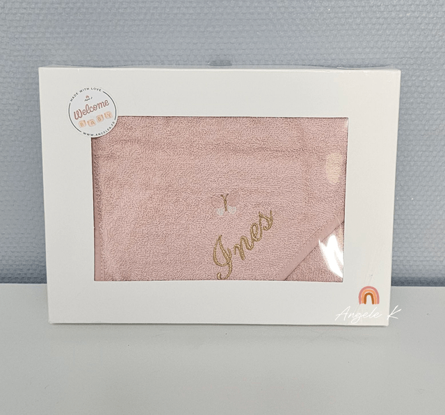 Cape de bain personnalisé, brodé avec prénom
