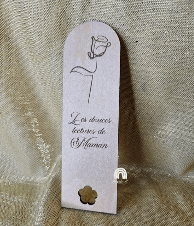 Marque page en bois personnalisé