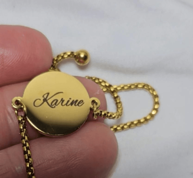 Bracelet réglable en acier personnalisé 