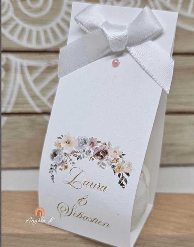 Bougie personnalisée pour cadeau invité