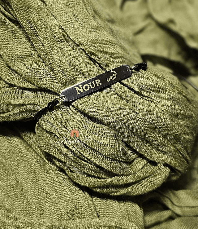Bracelet réglable personnalisé avec gravure