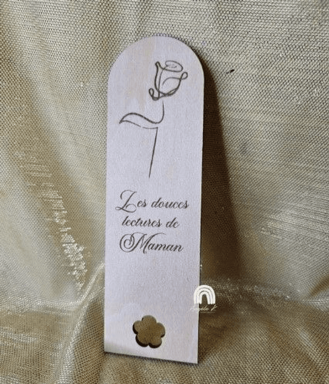 Marque page en bois personnalisé